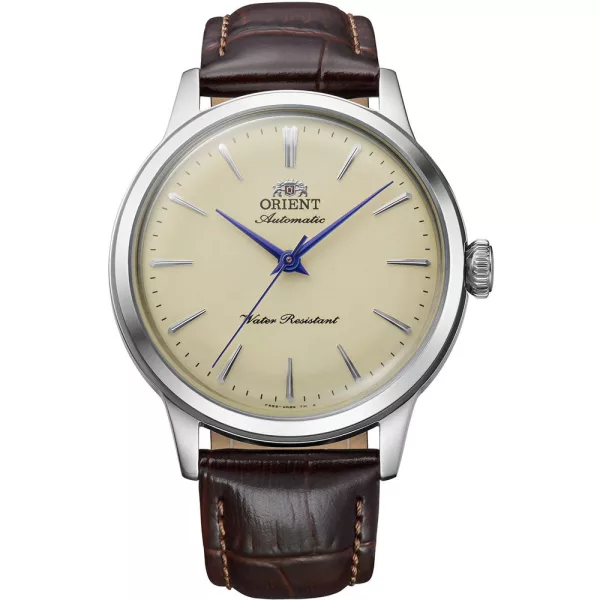 Orient Bambino 36 orologio unisex RA-BB0104Y30B, quadrante beige, cinturino in pelle marrone