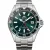 Orient Mako Diver GMT orologio da uomo RA-BC0002E30B, quadrante verde, cinturino in acciaio inossidabile argento
