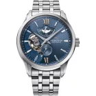 Orient Star Layered Skeleton orologio da uomo RE-AV0B08L00B, quadrante blu, cinturino in acciaio inossidabile argento