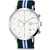 Lorus Dress orologio da uomo RM377DX-9, quadrante bianco, cinturino in tessuto bianco
