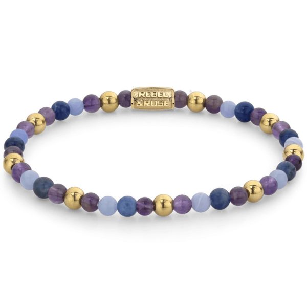 Rebel & Rose Are Violets Blue femmina braccialetto S RR-40064-G-S