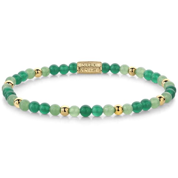 Rebel & Rose Green Morning Vibes Uomo braccialetto S RR-40122-G-S
