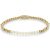 Rebel & Rose Pearl Gem meets Yellowgold femmina braccialetto XS RR-40127-G-XS