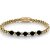 Rebel & Rose Yellow Gold meets Black Madonna femmina braccialetto S RR-60080-G-S