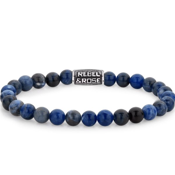 Rebel & Rose Midnight Blue Vintage Uomo braccialetto M RR-60116-V-M