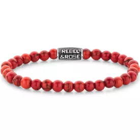   Rebel & Rose Red Delight Vintage Uomo braccialetto M RR-60118-V-M