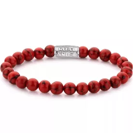 Rebel & Rose Red Delight Uomo braccialetto M RR-80015-S-M