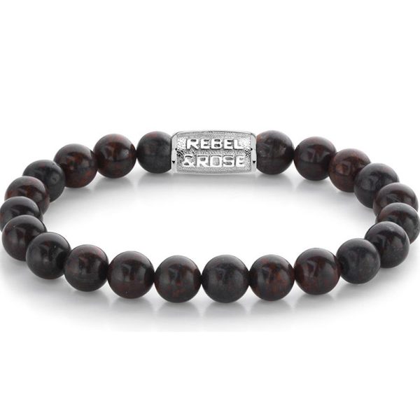 Rebel & Rose Red-brown Sugar Uomo braccialetto L RR-80074-S-L
