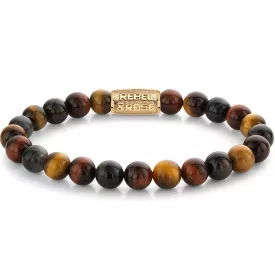   Rebel & Rose Who's afraid of the Tiger Gold Uomo braccialetto M RR-80088-G-M