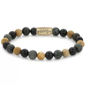   Rebel & Rose Autumn Storm Gold Uomo braccialetto M RR-80091-G-M