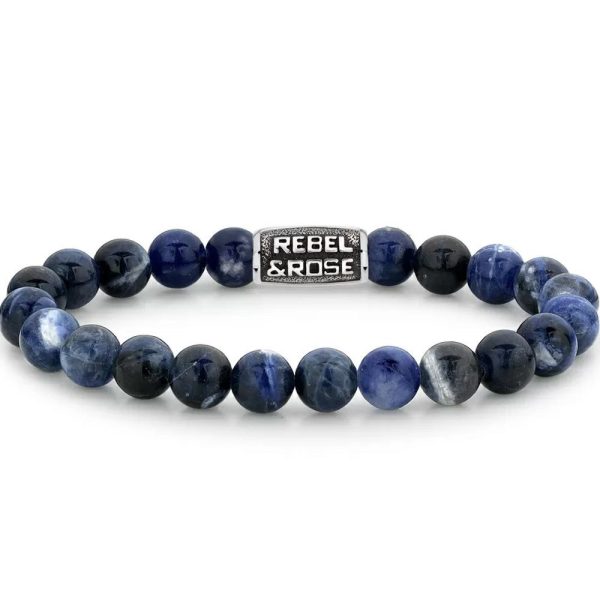 Rebel & Rose Midnight Blue Vintage Uomo braccialetto M RR-80096-V-M