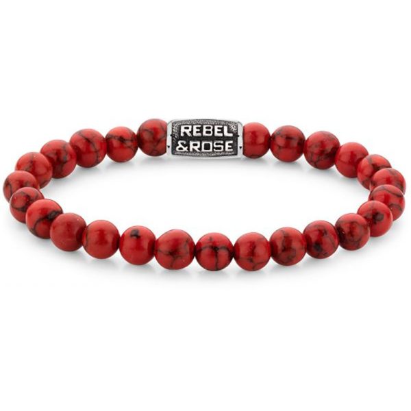 Rebel & Rose Red Delight Vintage Uomo braccialetto M RR-80099-V-M