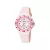 Lorus orologio per bambini RRX49CX-9, quadrante bianco, cinturino in silicone rosa