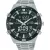 Lorus Sports orologio da uomo RW649AX-9, quadrante nero, cinturino in acciaio inossidabile argento