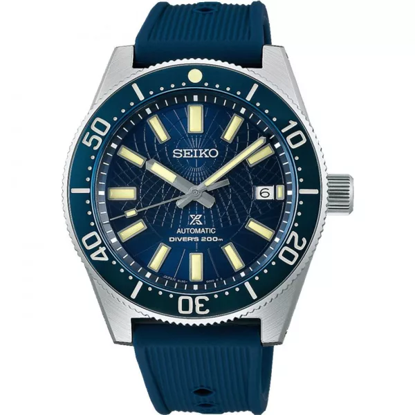 Seiko Prospex 'Astrolabe' Save The Ocean Limited Edition orologio da uomo SLA065J1, quadrante blu, cinturino in silicone blu