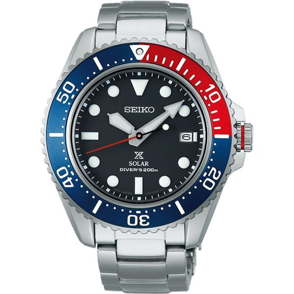 Seiko Prospex Solar Diver Pepsi orologio da uomo SNE591P1