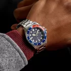 Seiko Prospex Solar Diver’s orologio da uomo SNE595P1, quadrante blu, cinturino in acciaio inossidabile argento