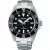 Seiko Prospex Sea Solar Diver’s orologio da uomo SNE597P1, quadrante nero, cinturino in acciaio inossidabile argento