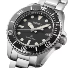 Seiko Prospex Sea Solar Diver’s orologio da uomo SNE597P1, quadrante nero, cinturino in acciaio inossidabile argento