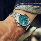 Seiko Prospex Land Alpinist in Tealpine orologio da uomo SPB503J1, quadrante blu, cinturino in acciaio inossidabile argento