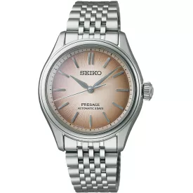 Seiko Presage Classic Fushi-iro orologio da uomo SPB523J1, quadrante marrone, cinturino in acciaio inossidabile argento