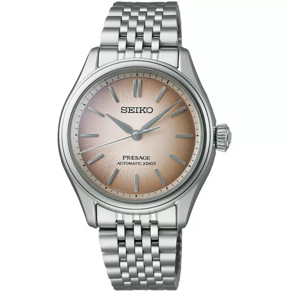 Seiko Presage Classic Fushi-iro orologio da uomo SPB523J1, quadrante marrone, cinturino in acciaio inossidabile argento