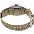Seiko 5 Sports Field orologio da uomo SRPG35K1, quadrante nero, cinturino in tessuto marrone