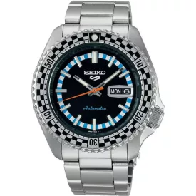   Seiko 5 Sports Checker Flag Black & White Special Edition orologio da uomo SRPK67K1