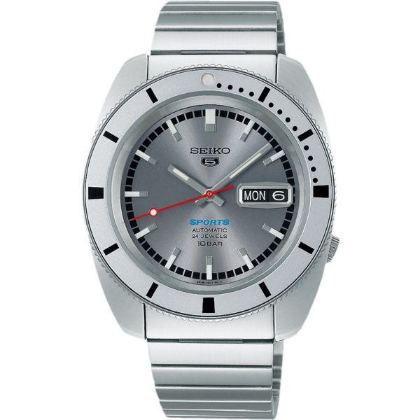 Seiko 5 Sports Heritage Design Re-Creation “Ash blue” Limited Edition orologio da uomo impostato SRPL03K1