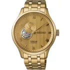 Seiko Presage Japanese Garden orologio da uomo SSA468J1, quadrante oro, cinturino in acciaio inossidabile oro