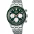 Seiko Chronograph orologio da uomo SSB481P1, quadrante verde, cinturino in acciaio inossidabile argento