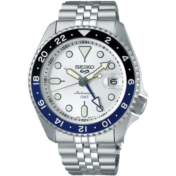 Seiko 5 Sports SKX GMT Sky Blue orologio da uomo SSK033K1
