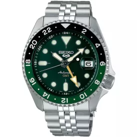   Seiko 5 Sports SKX GMT Bi-Colour Green orologio da uomo SSK035K1