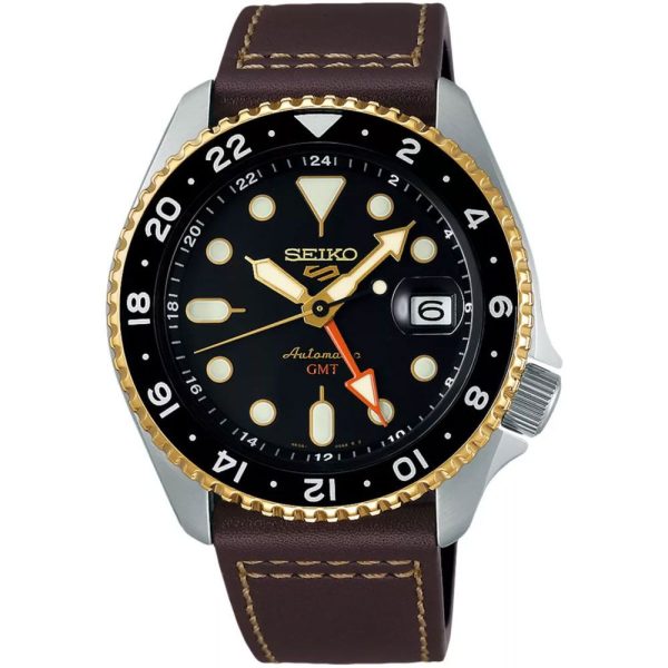 Seiko 5 Sports SKX GMT Mocha orologio da uomo SSK036K1