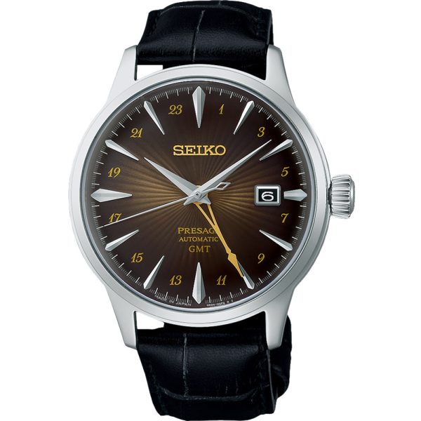 Seiko Presage Rusty Nail Cocktail Time GMT orologio da uomo SSK039J1