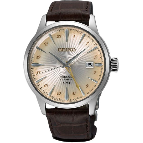 Seiko Presage Rusty Nail Cocktail Time GMT orologio da uomo SSK041J1