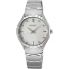 Seiko Classic Diamond orologio da donna SUR615P1, cinturino in acciaio inossidabile argento
