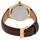 Seiko Classic orologio da donna SWR072P1, quadrante bianco, cinturino in pelle marrone