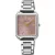 Seiko Classic orologio da donna SWR077P1, quadrante oro rosa, cinturino in acciaio inossidabile argento