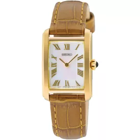 Seiko Classic orologio da donna SWR100P1, cinturino in pelle marrone