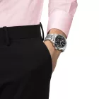 Tissot Sport Chrono L orologio da uomo T116.417.11.052.00, quadrante nero, cinturino in acciaio inossidabile argento