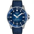Tissot T-Sport Seastar 2000 44mm orologio da uomo T120.907.17.041.00, quadrante blu, cinturino in silicone blu