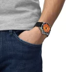 Tissot T-Sport Seastar 2000 44mm orologio da uomo T120.907.17.281.00, quadrante giallo, cinturino in silicone nero