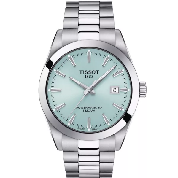 Tissot T-Classic Gentleman Powermatic 80 Silicium Tiffany Blue Uomo T127.407.11.351.00