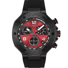 Tissot T-Race MotoGP 2026 Limited Edition orologio da uomo T141.417.37.422.00, quadrante nero, cinturino in silicone nero