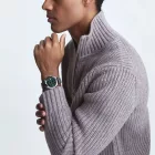 Tissot Classic Gentleman orologio da uomo T165.807.11.091.00, quadrante verde, cinturino in acciaio inossidabile argento