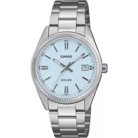 Casio Collection orologio unisex UTP-1302PD-2A2VEF, quadrante blu, cinturino in acciaio inossidabile argento