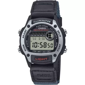 Casio Collection orologio unisex W-220HF-8AVEF, quadrante nero, cinturino in tessuto nero