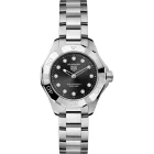 Tag Heuer Aquaracer Professional 100 Solargraph orologio da donna WBP141G.BA0049, cinturino in acciaio inossidabile argento