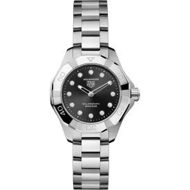 Tag Heuer Aquaracer Professional 100 Solargraph orologio da donna WBP141G.BA0049, cinturino in acciaio inossidabile argento
